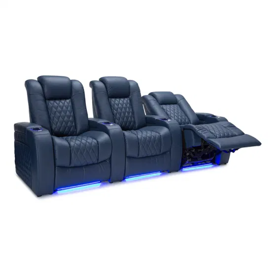 Silla de cine en casa de lujo personalizada con sillón reclinable eléctrico para sofá de sala de estar