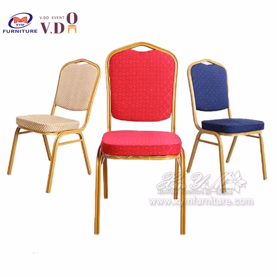 Metal de aluminio apilable Hotel Restaurante Silla para banquetes (XYM
