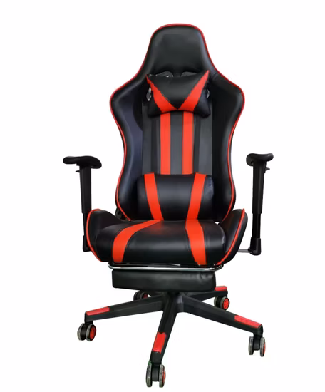 Oficina que compite con la silla de cuero reclinable del juego de las ventas directas del videojugador de Silla del ordenador con el reposapiés