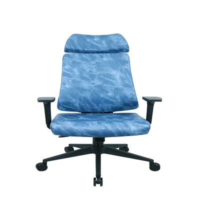 Silla de oficina de tela de malla con elevación giratoria, cómoda, ergonómica, moderna, Espalda alta, silla de oficina